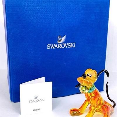SHBR931 Swarovski Crystal Disney Pluto #1	Swarovski Crystal Pluto in original padded box.
