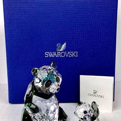 SHBR939 Swarovski Crystal Panda Mother With Baby #2	Made in Switzerland by Swarovski Crystal. Â #5063690
