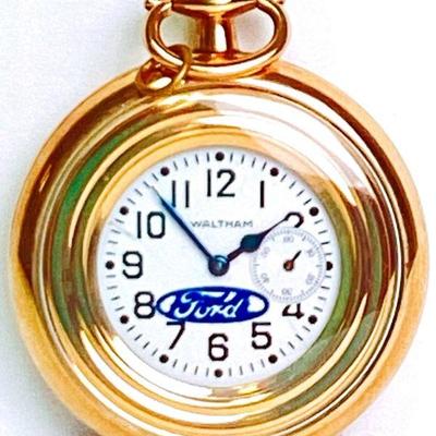 BIHY920 Ford Rolled Gold Waltham, Working Pocket Watch	Circa 1934, pocket watch in beautiful condition and great working orderÂ 
