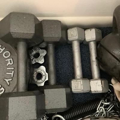 Weights included. Already broken down for transport