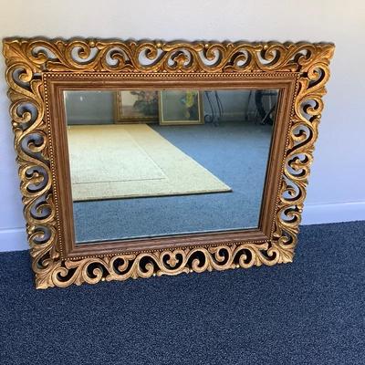 Large syrocco mirror
