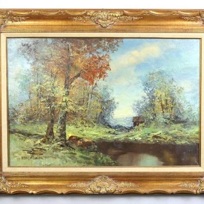 Brauer Landscape Oil Painting