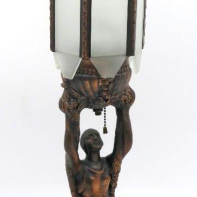 Art Deco Joan of Arc Lamp