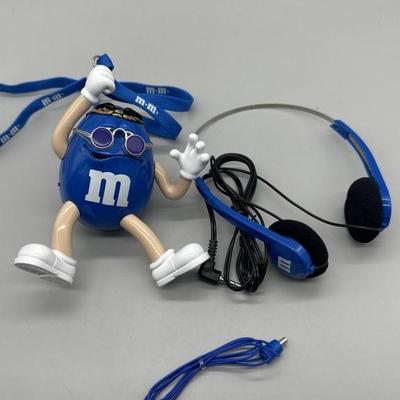 Retro M&M's Groovy Blue Radio w/ Headphones