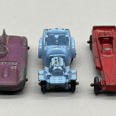 Antique Tootsie Toy Cars:  2 Roadsters & Le Mans