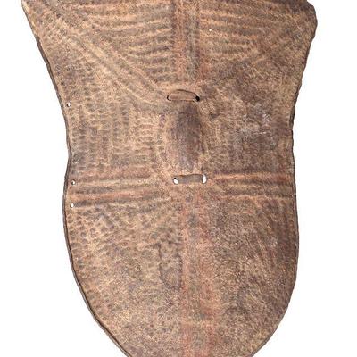 Kirdi Peoples Embossed Iron Shield, 20th c.