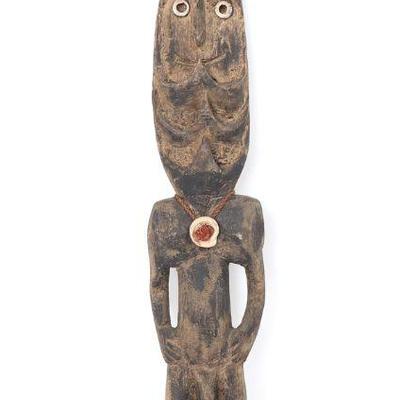 Tall PNG Painted Wood Spirit Figure