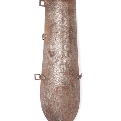 Indo-Persian Etched Bazu Band Arm Defense, 19th c.