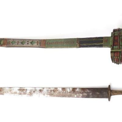 Large Tuareg Telek Arm Dagger w/Sheath