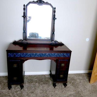 Antique Vanity with Mirror