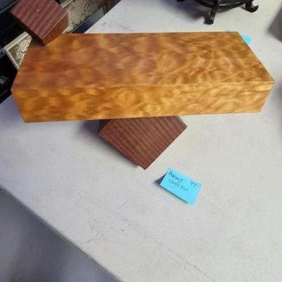 hand made wood art hideaway box