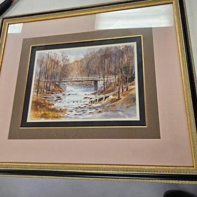 watercolor signed Gordan Robinson (1920-1979)