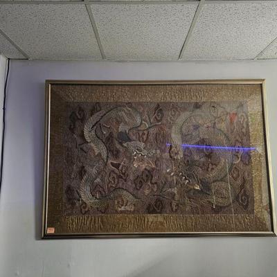 large Dragon tapestry brought from China artist unknown