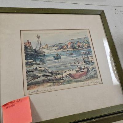 Edgar Albert Whitney signed color print