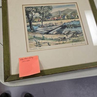 Edgar Albert Whitney signed color print