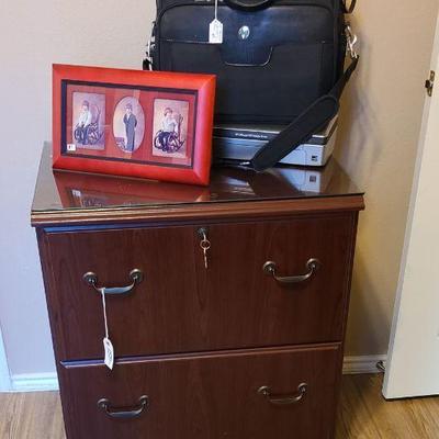 2-drawer Wood File Cabinet