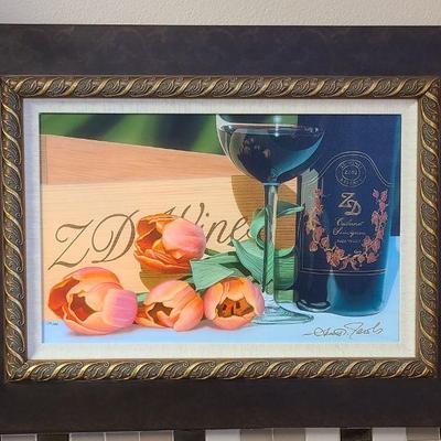 Scott Jacobs Print; Giclee on Canvas; â€œStems of Napaâ€; Signed and Numbered  