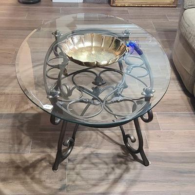 Glass/Metal Coffee Table (Pictured Above)