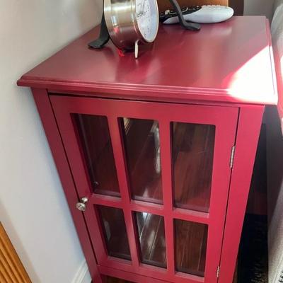 Painted cabinet/glass paned door