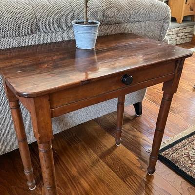 Antique pine console table