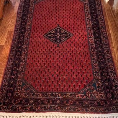 Caucasian with boteh handmade rug