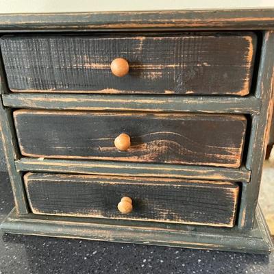Primitive style 3 drawer chest