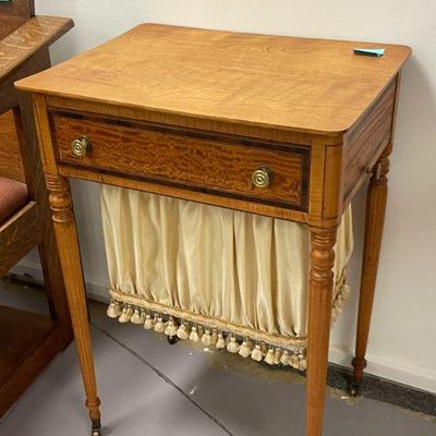 INLAID SEWING TABLE