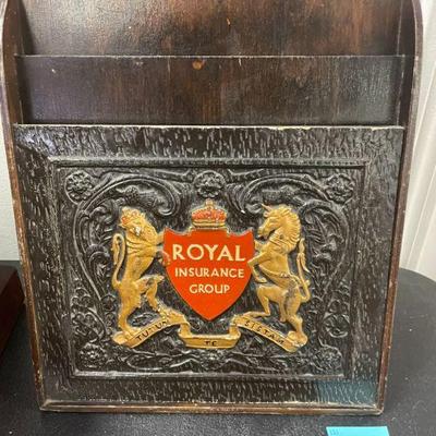 WOOD COUNTER DISPLAY - ROYAL INSURANCE
