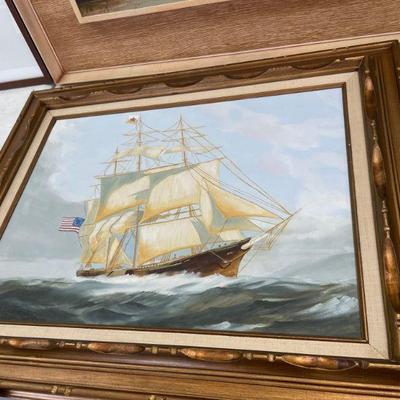 SHIP OIL/CANVAS