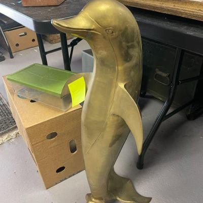 MCM MID CENTURY BRASS DOLPHIN