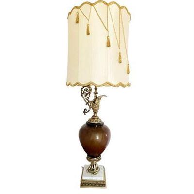 Lot 1080  
Mid Century Hollywood Regency Occasional Table Lamp