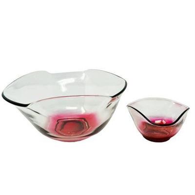 Lot 159   
MCM Indiana Glass Pink Ombre Chip & Dip Set