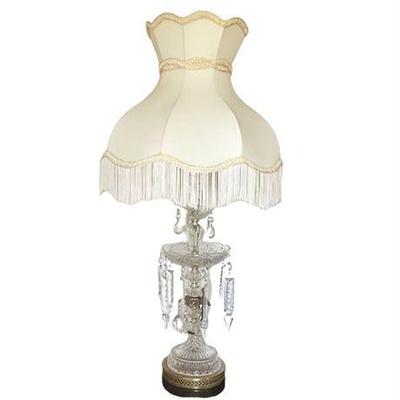 Lot 272-001  
Mid Century Crystal Chandelier Occasional Table Lamp