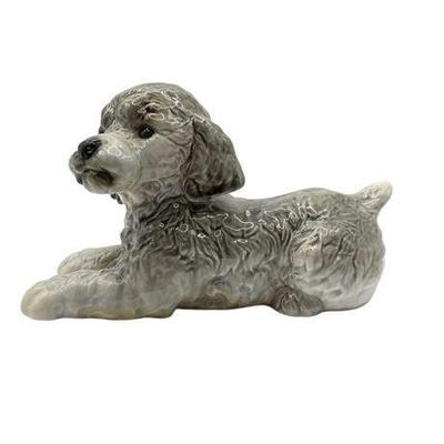 Lot 069  
Vintage Goebel Porcelain Grey Poodle Figurine