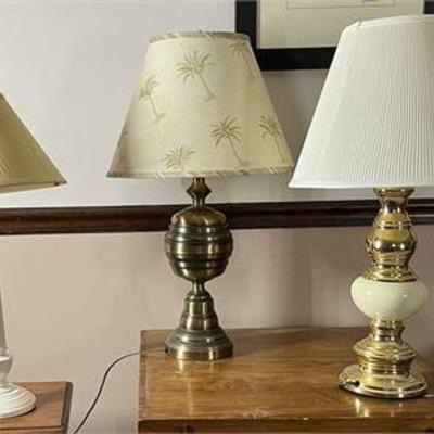 Lot 044  
Three misc accent lamps