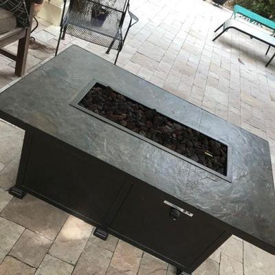 O.W. Lee Santorini Gas Fire Pit Table