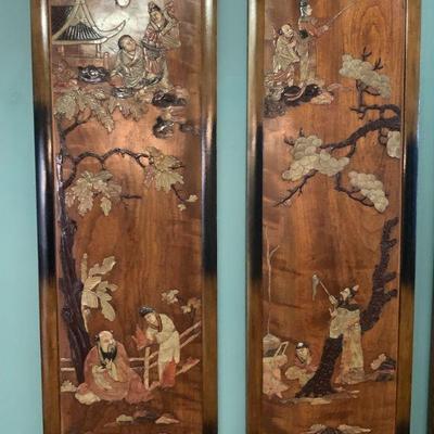 Early 20th Century Four Panel Chinese Art