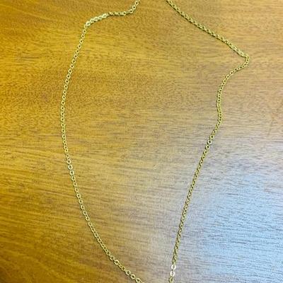SOLID YELLOW GOLD NECKLACE