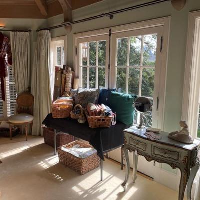 drapes and rods in photo not for sale