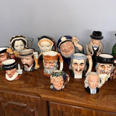 Collection of Toby Jugs (approximately 27). All in Very Good Condition! $8 each.