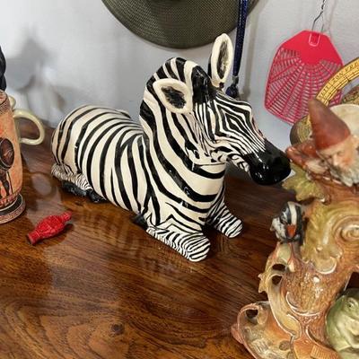 Vintage Zebra. Ceramic $45