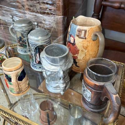 Collection of Steins/Drinkware