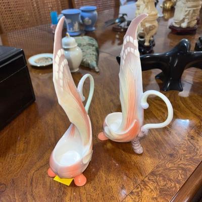 Pair of candle holders. Franz porcelain Papillon Butterfly Tea Light Candle Holders. $68 for the set. In very good condition!