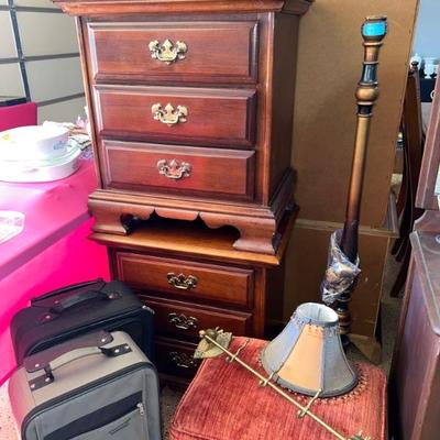 We have 2 nightstands (SOLD) and Chest of Drawers that match. Nightstand $125 each. 