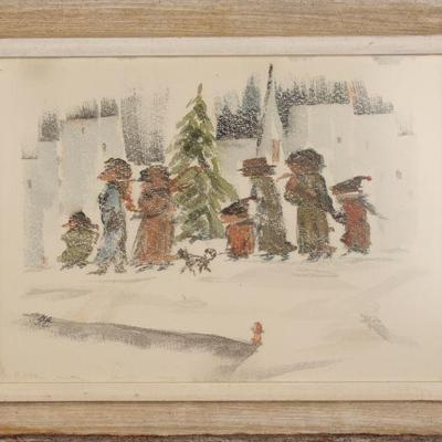 Signed watercolor painting