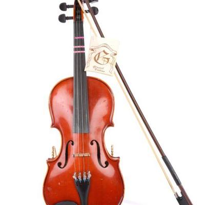 Glaesel Stradivarius Copy Violin, bow, case