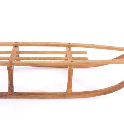Antique wooden Tobaggan Sled