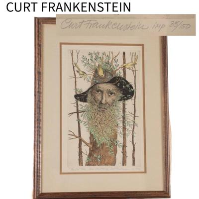 Curt Frankenstein signed lithograph