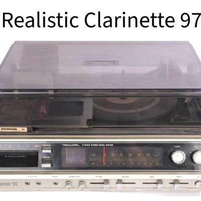 Realistic stereo & 8 track player