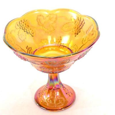 Carnival Glass compote